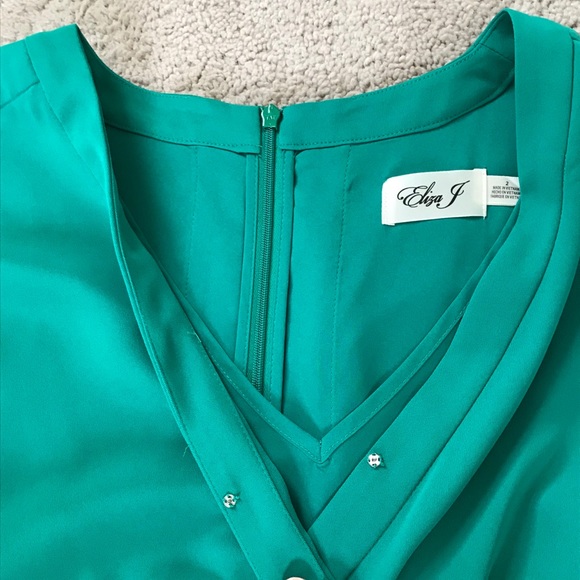 Eliza J Faux Wrap Crop Jumpsuit Nordstrom - Picture 8 of 8